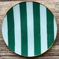 Plato Pequeño 15 cm - Rayas Verdes y Blancas