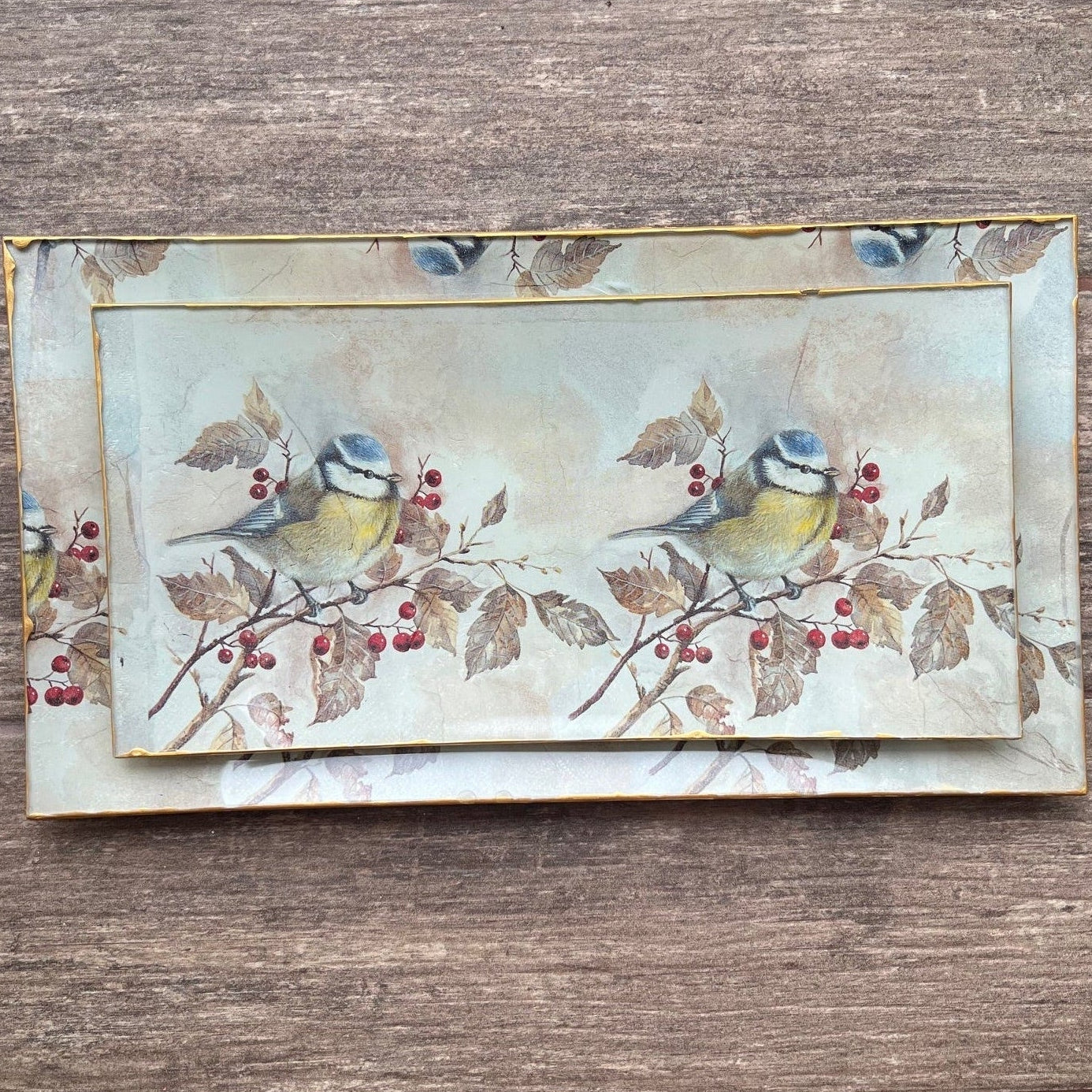 Set 2 Fuentes Rectangulares Grandes – Ave Vintage