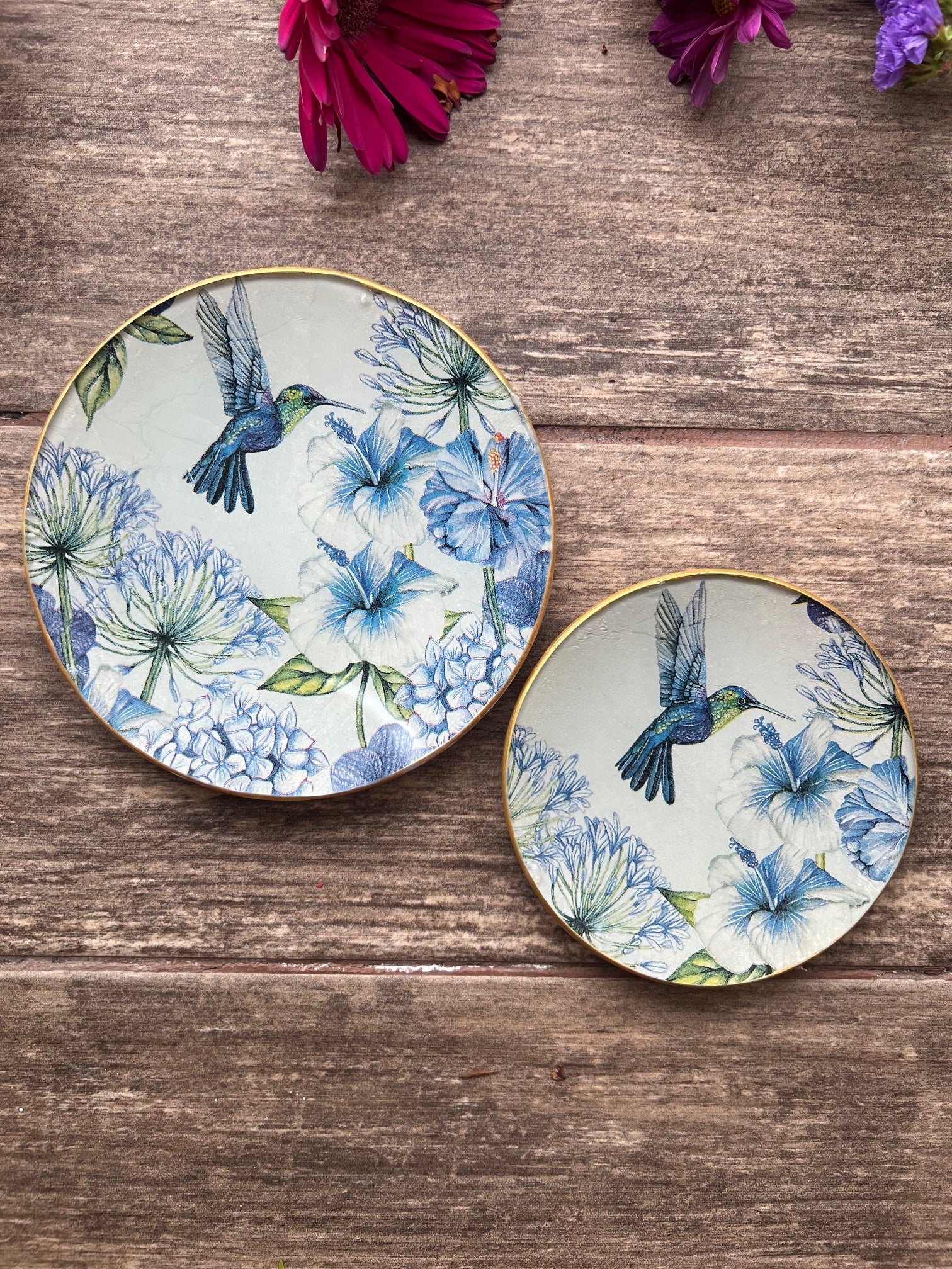 Set 2 Platos Pequeños - Colibrí