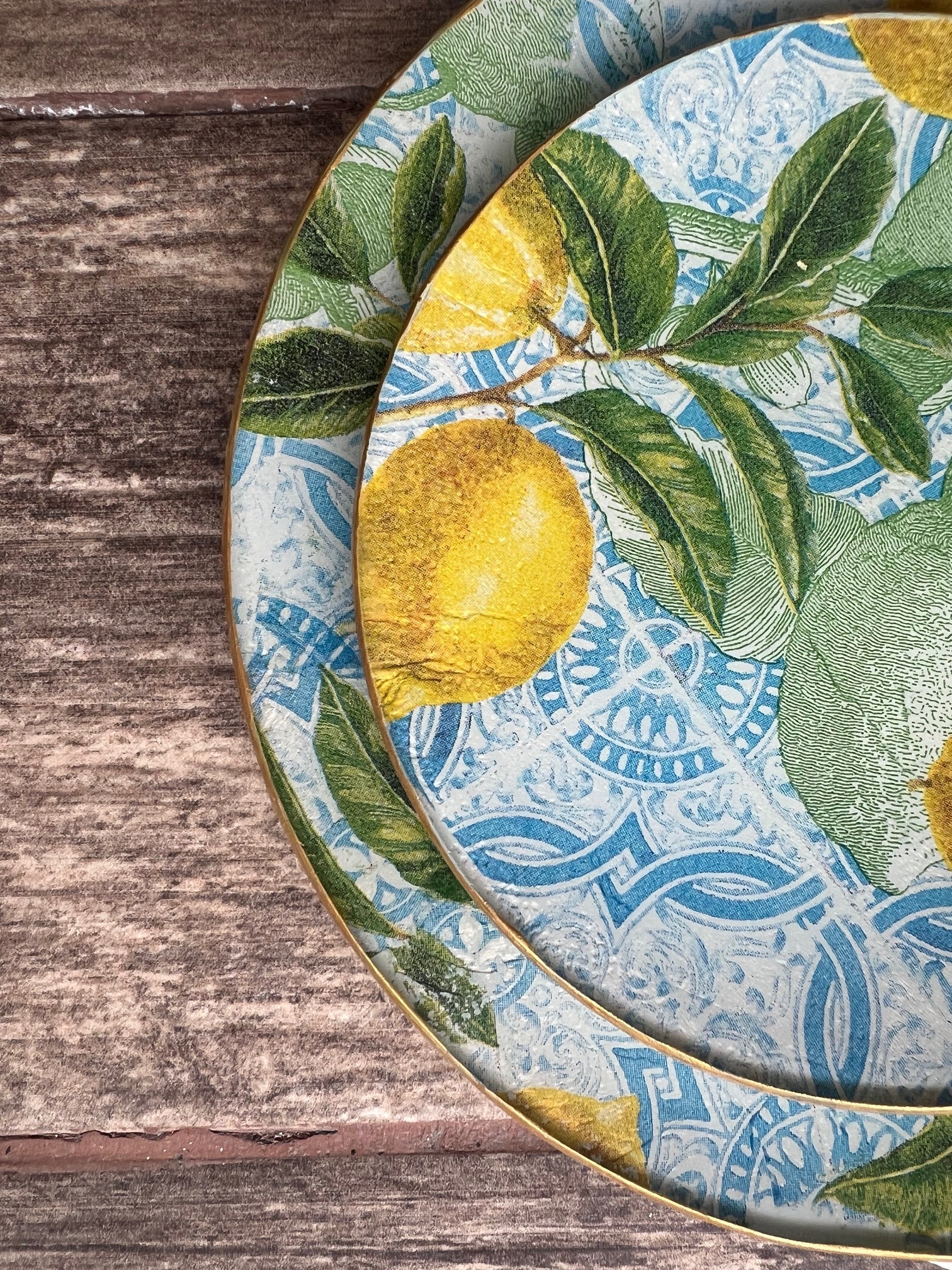 Set 2 Platos Medianos - Limones