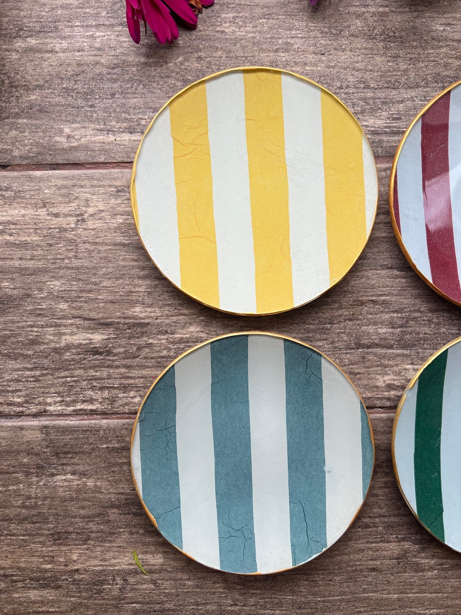 Set 4 Platos Pequeño 15 cm - Rayas