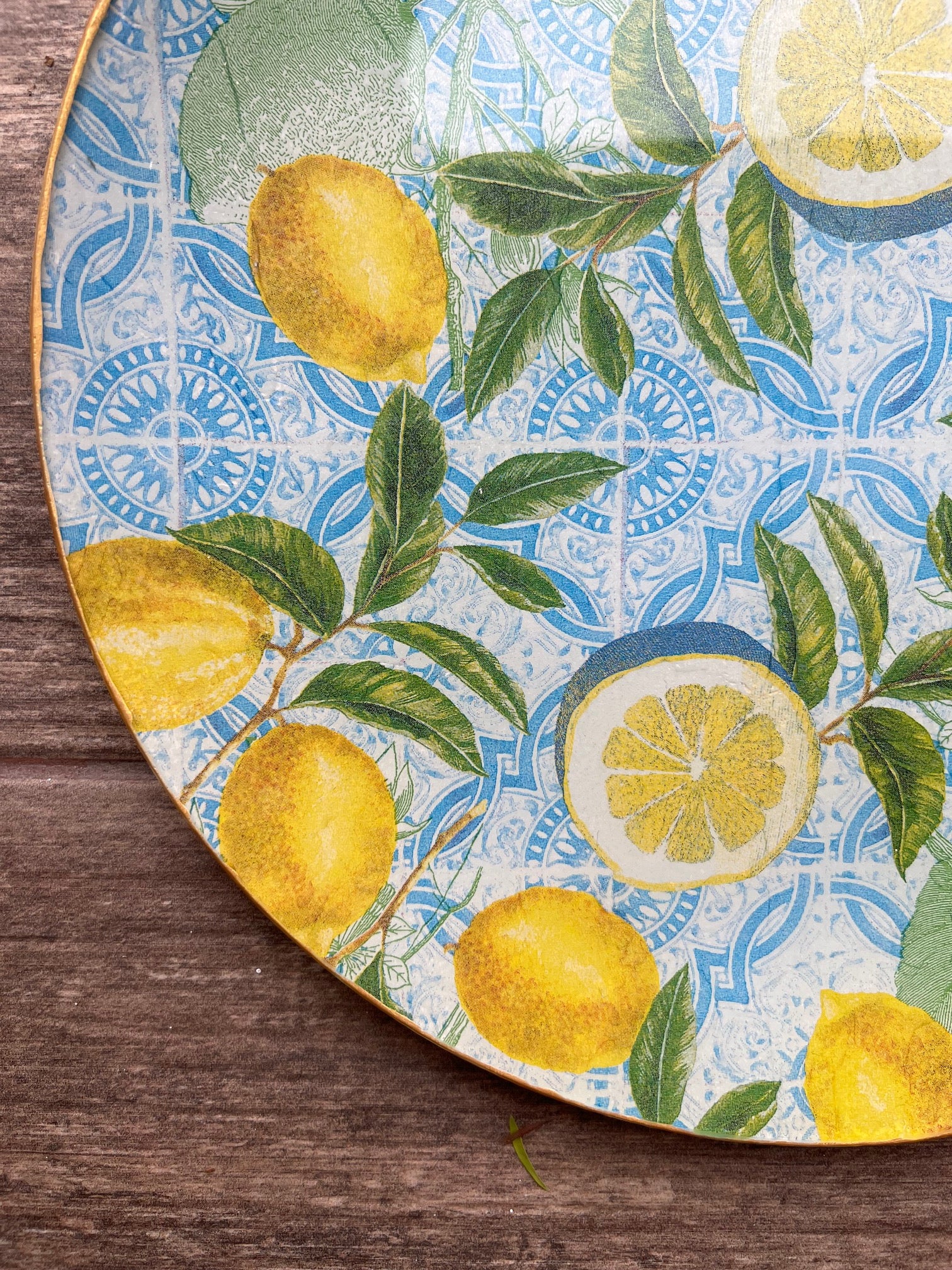 Plato Extra Grande 30 cm - Limones