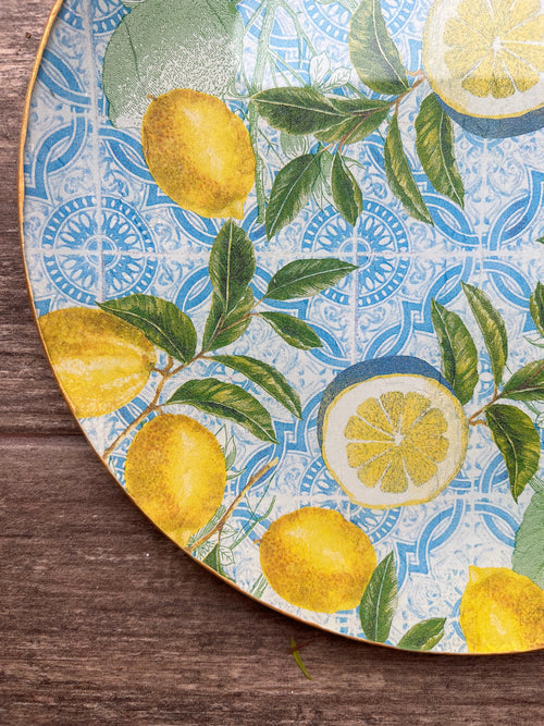 Plato Extra Grande 30 cm - Limones