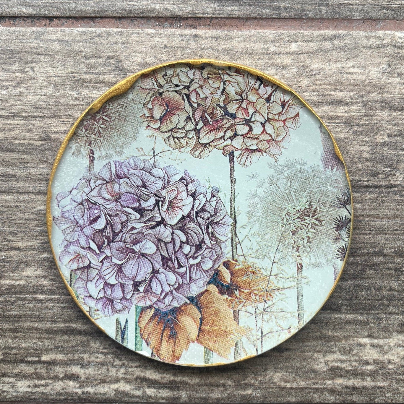 Plato Pequeño 12 cm - Hortensias Vintage