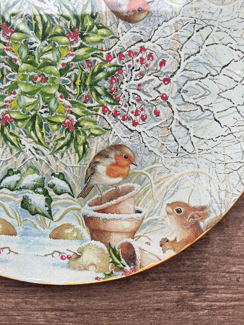 Plato Extra Grande 30 cm - Ardilla y Robin