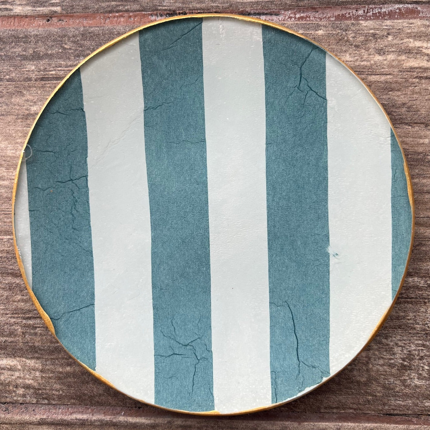 Plato Pequeño 15 cm - Rayas Azules y Blancas