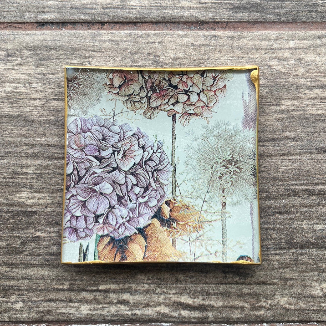 Plato Pequeño 10 cms - Hortensias Vintage